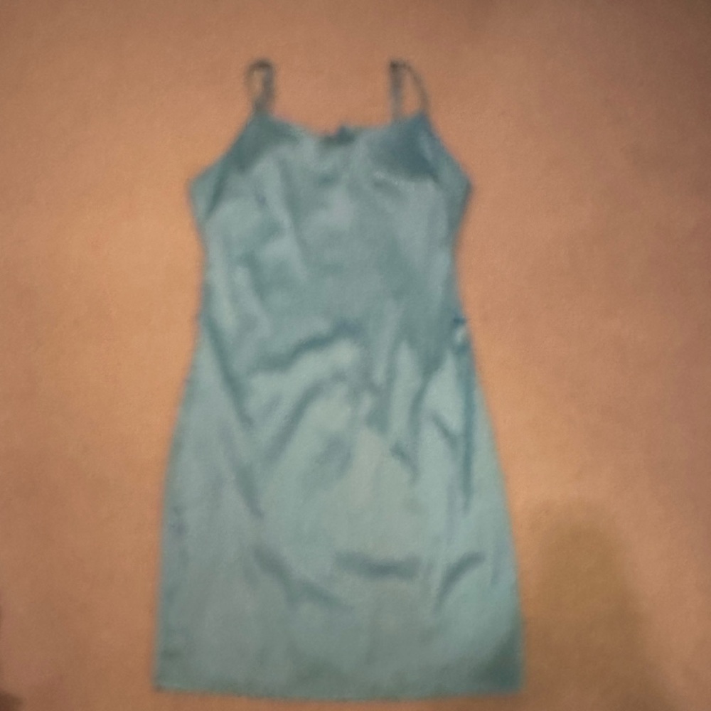 Fashion Nova Teal Mini Dress